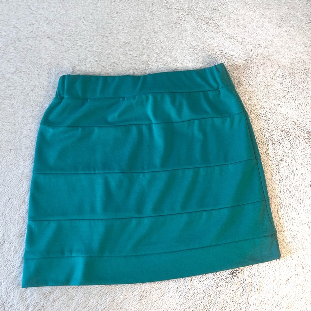 Hot Gal Vibrant Teal Juniors Mini Skirt